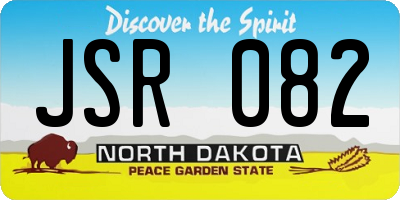 ND license plate JSR082