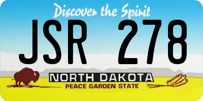ND license plate JSR278