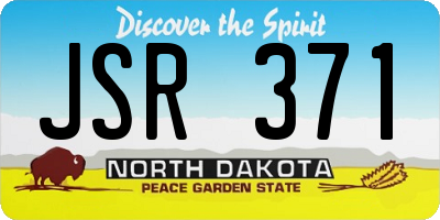 ND license plate JSR371