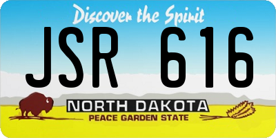 ND license plate JSR616