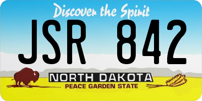 ND license plate JSR842