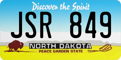 ND license plate JSR849