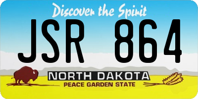 ND license plate JSR864