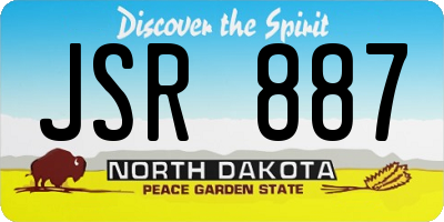 ND license plate JSR887