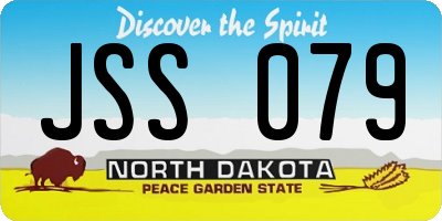 ND license plate JSS079
