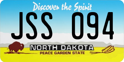 ND license plate JSS094