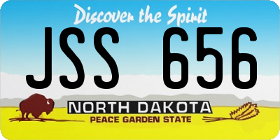 ND license plate JSS656