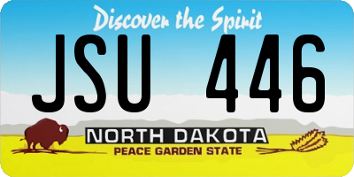 ND license plate JSU446