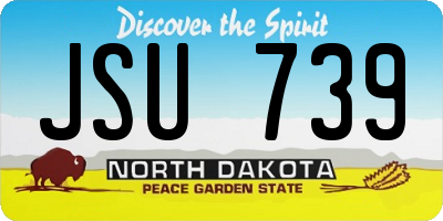 ND license plate JSU739