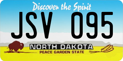 ND license plate JSV095