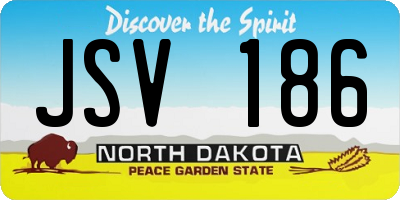 ND license plate JSV186