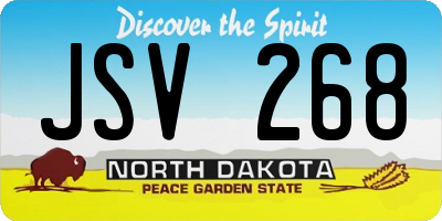 ND license plate JSV268
