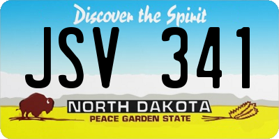 ND license plate JSV341