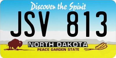 ND license plate JSV813