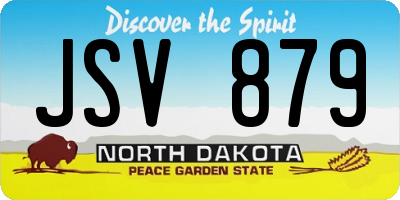ND license plate JSV879