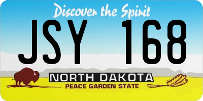 ND license plate JSY168