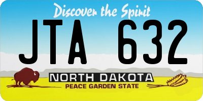 ND license plate JTA632