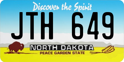ND license plate JTH649