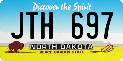 ND license plate JTH697