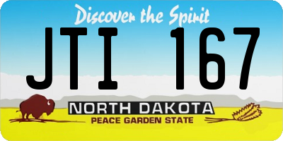ND license plate JTI167