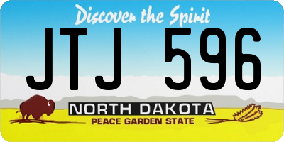 ND license plate JTJ596