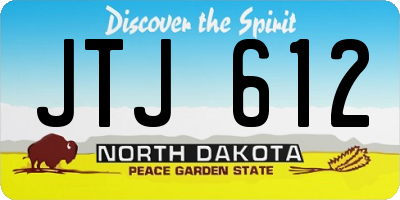 ND license plate JTJ612
