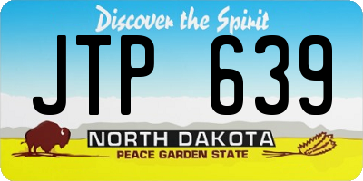 ND license plate JTP639