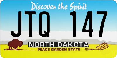 ND license plate JTQ147