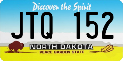 ND license plate JTQ152