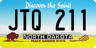 ND license plate JTQ211