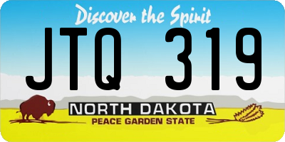 ND license plate JTQ319