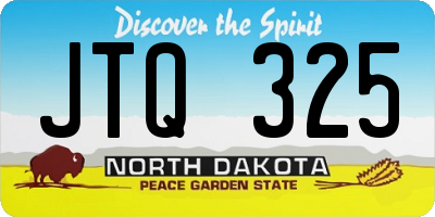 ND license plate JTQ325