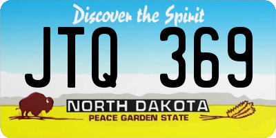 ND license plate JTQ369