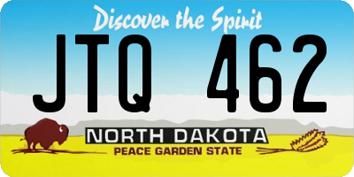 ND license plate JTQ462