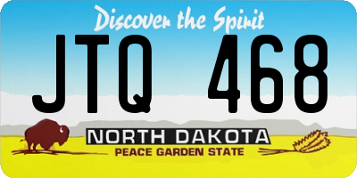 ND license plate JTQ468
