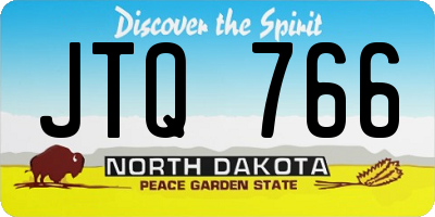 ND license plate JTQ766