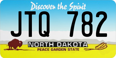 ND license plate JTQ782