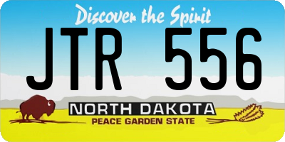 ND license plate JTR556