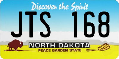 ND license plate JTS168
