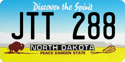 ND license plate JTT288
