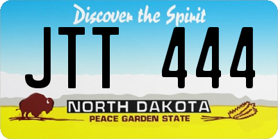 ND license plate JTT444
