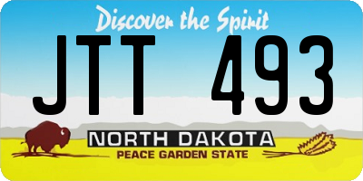 ND license plate JTT493