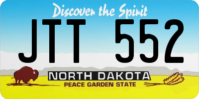 ND license plate JTT552