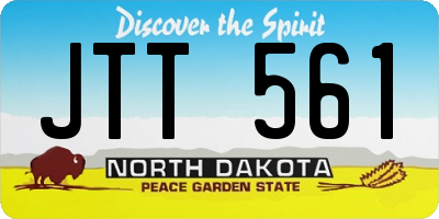 ND license plate JTT561