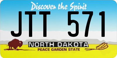 ND license plate JTT571