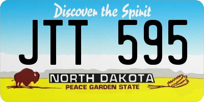 ND license plate JTT595