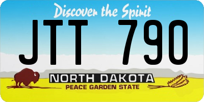 ND license plate JTT790
