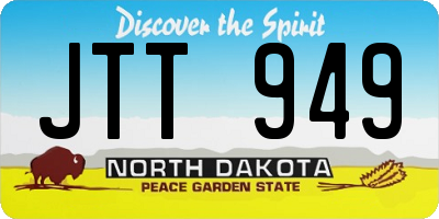 ND license plate JTT949