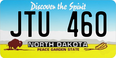ND license plate JTU460