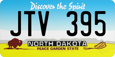 ND license plate JTV395